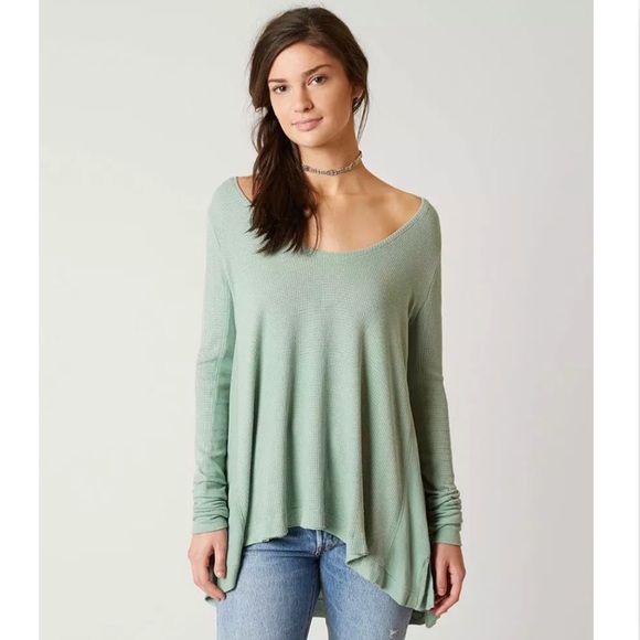 EUC FREE PEOPLE Malibu Sea Green Size Medium - Picture 2 of 8